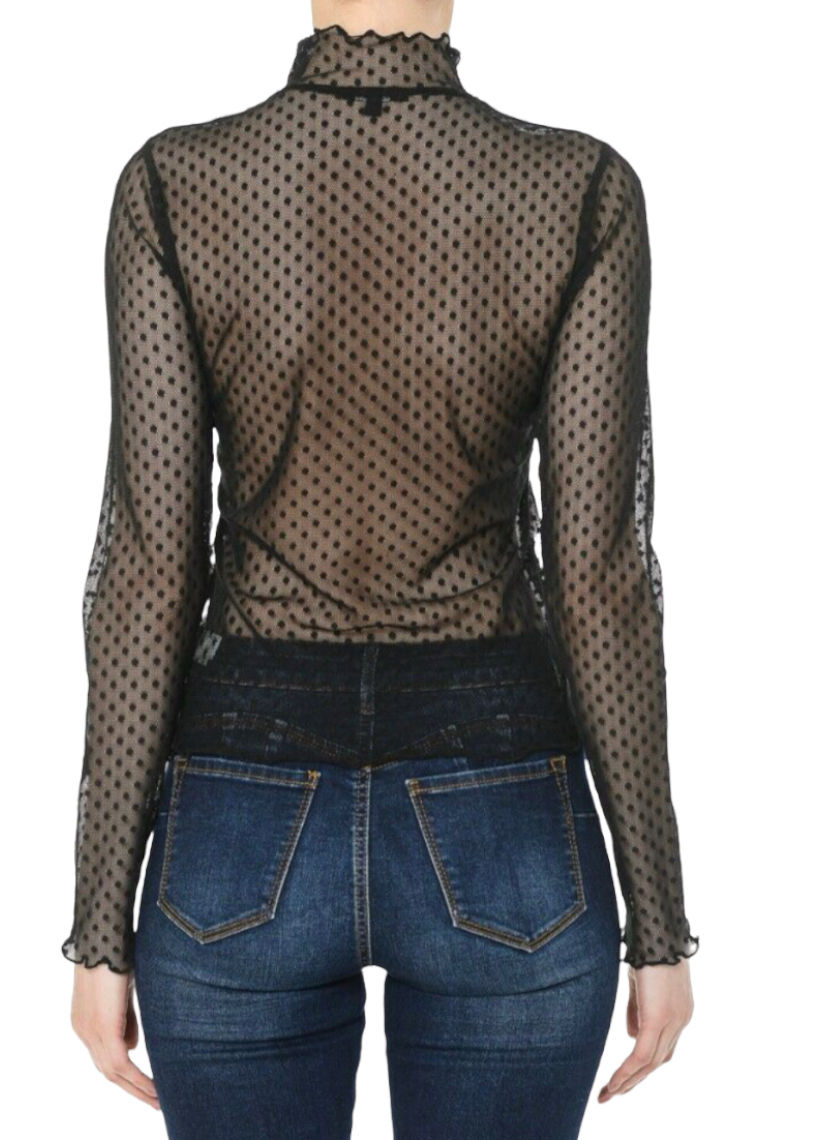 Thumbnail: Mary Sheer Polkadot Shirt