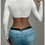 Thumbnail: Rib-Knit Crop Top