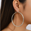 Thumbnail: Textured Hoop Earrings