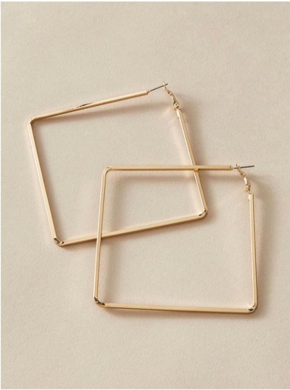 Thumbnail: Geometric Large Square Earrings