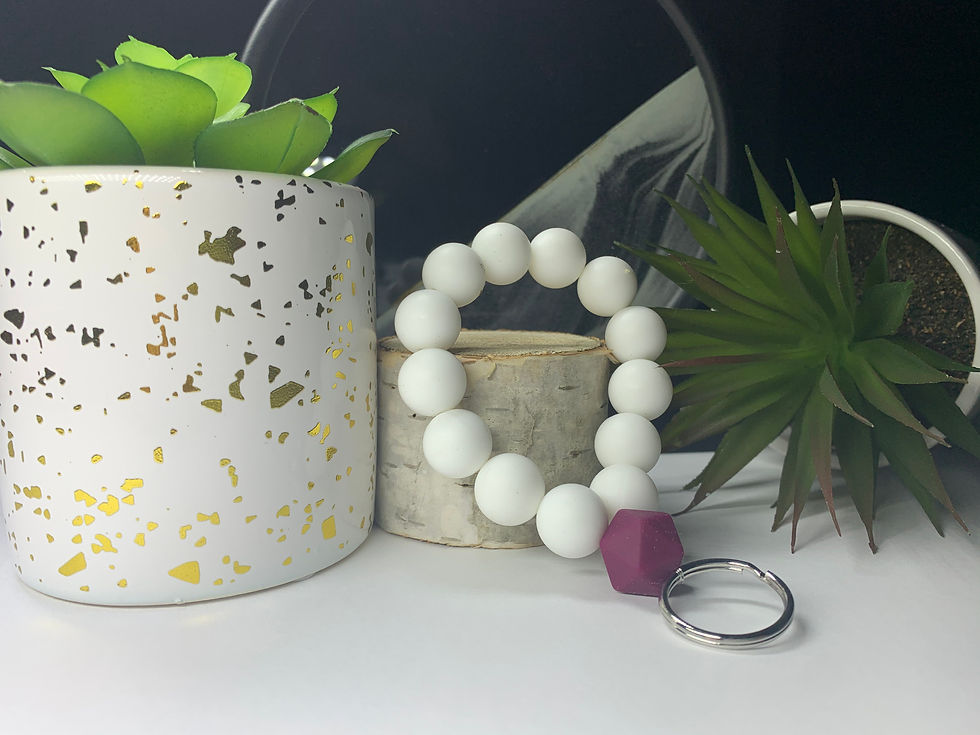 Thumbnail: Rubber Bead Stretchy Keychains 