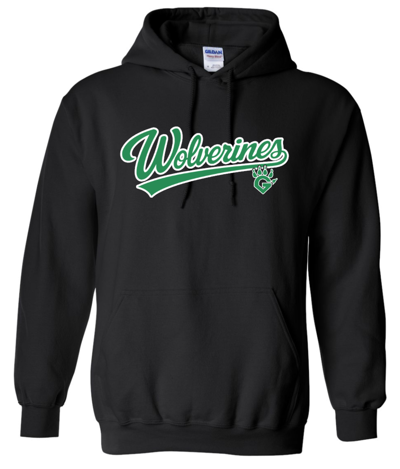 Wolverines Tail Heavy Blend Hooded Sweatshirt