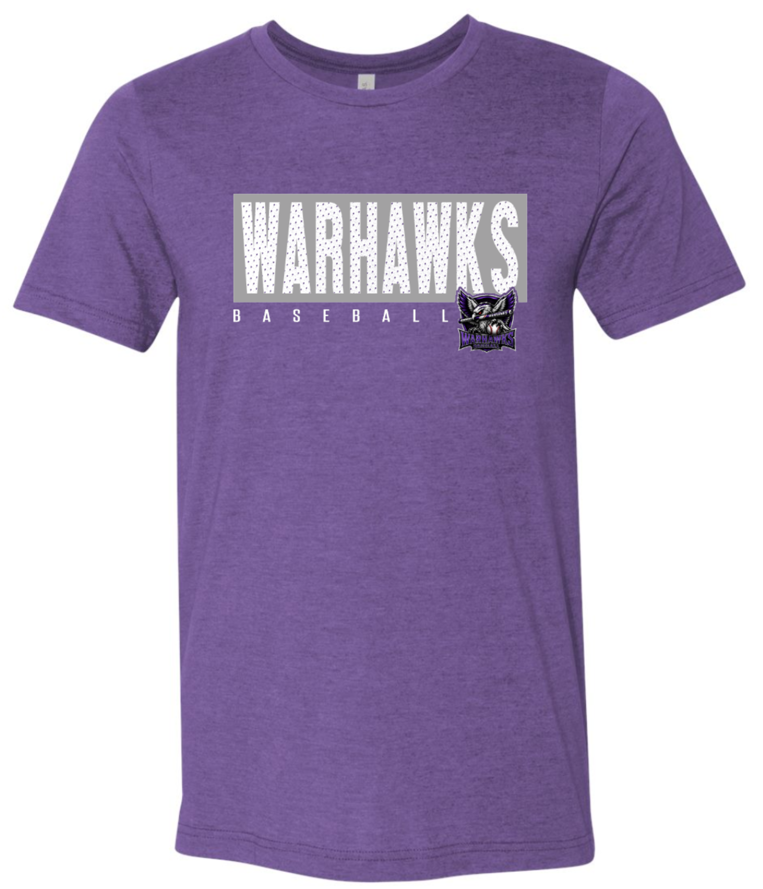 Warhawks Heather Block Logo Tee