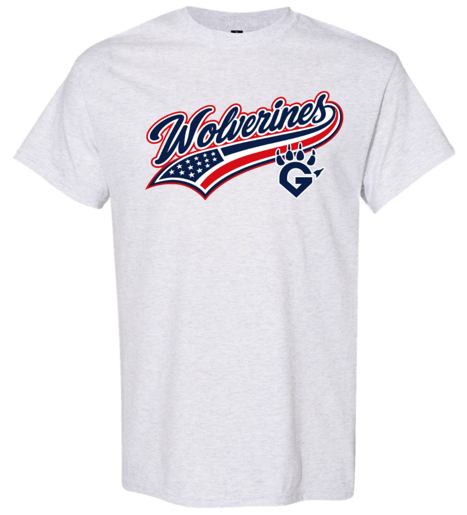 Wolverines Patriotic Swish Triblend T-Shirt