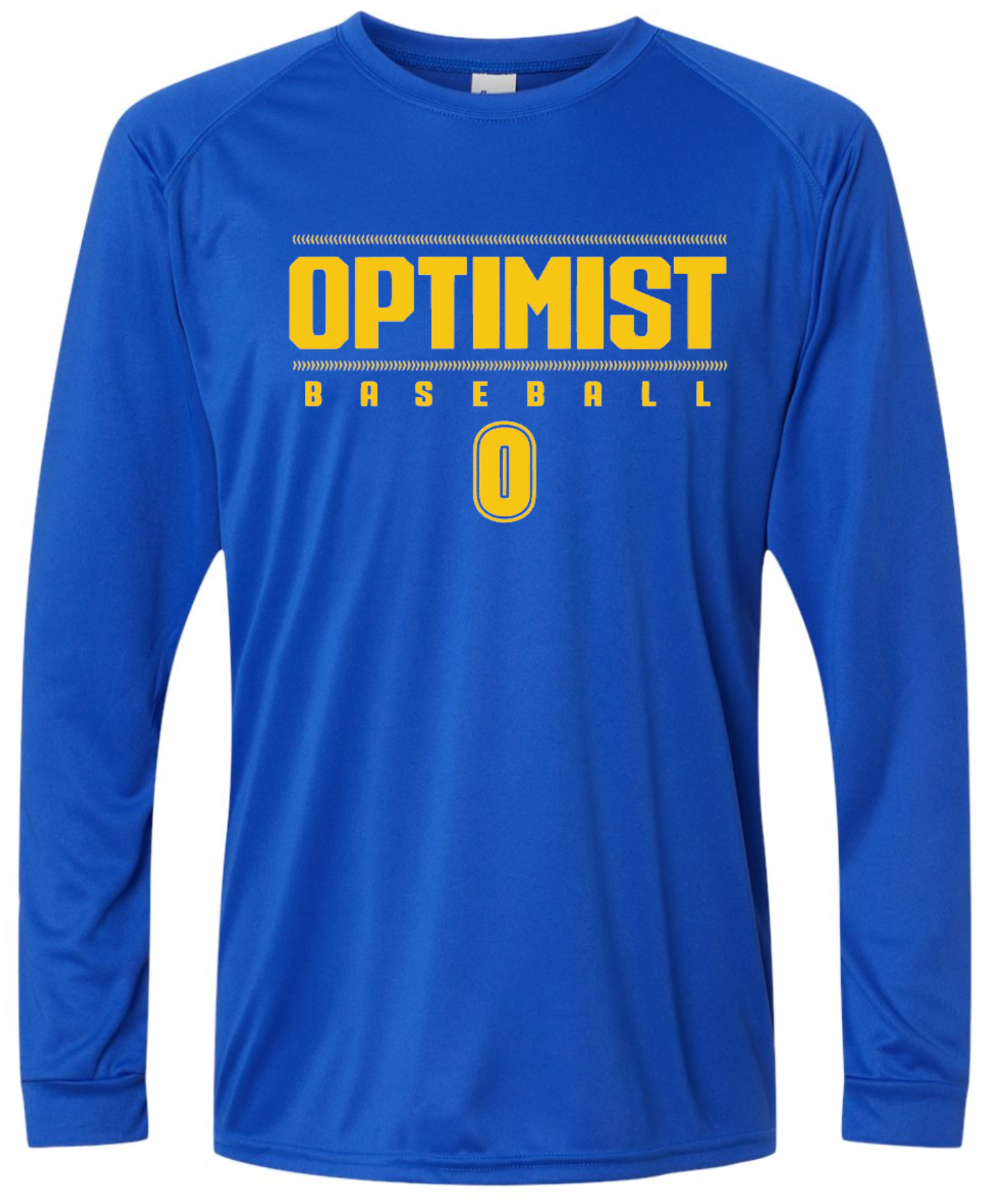 Optimist Baseball Personalized Performance Long Sleeve Tee