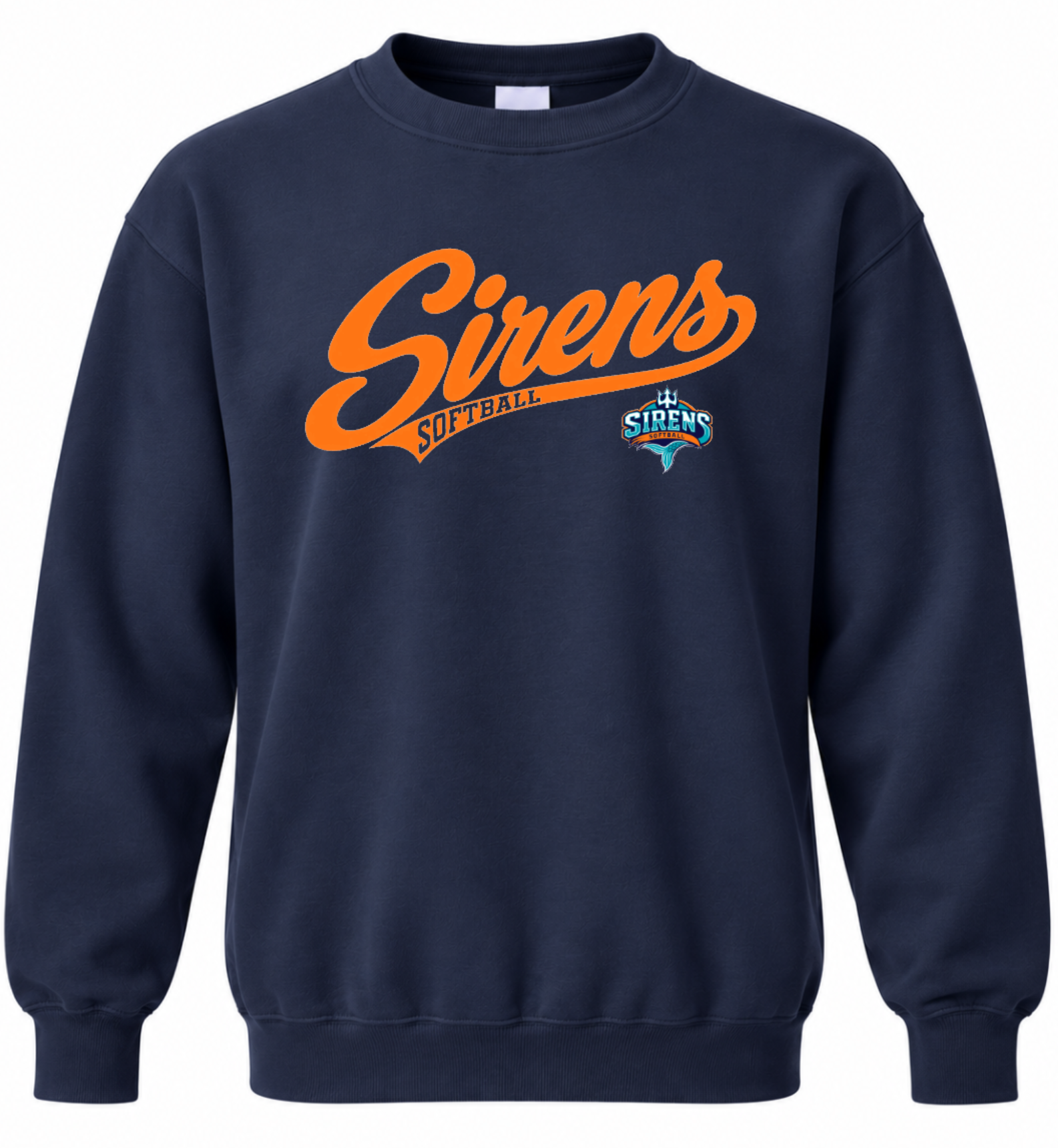 Sirens Softball Collegiate Cotton Crewneck Sweatshirt