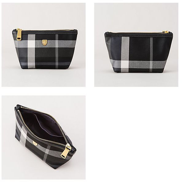 Thumbnail: Block check pouch (BLACK)