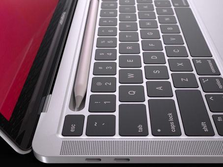 MacBookのTouch BarがApple pencilの格納庫になるかも!!