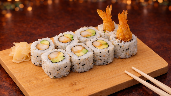 14. Scampi tempura maki
