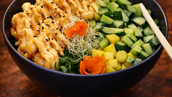 3. Scampi Tempura Salat