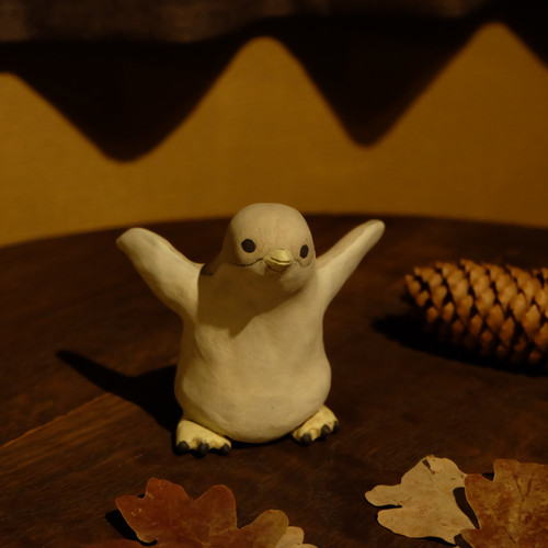 Gentoo penguin chick ジェンツーペンギン ヒナのオブジェ | watashi
