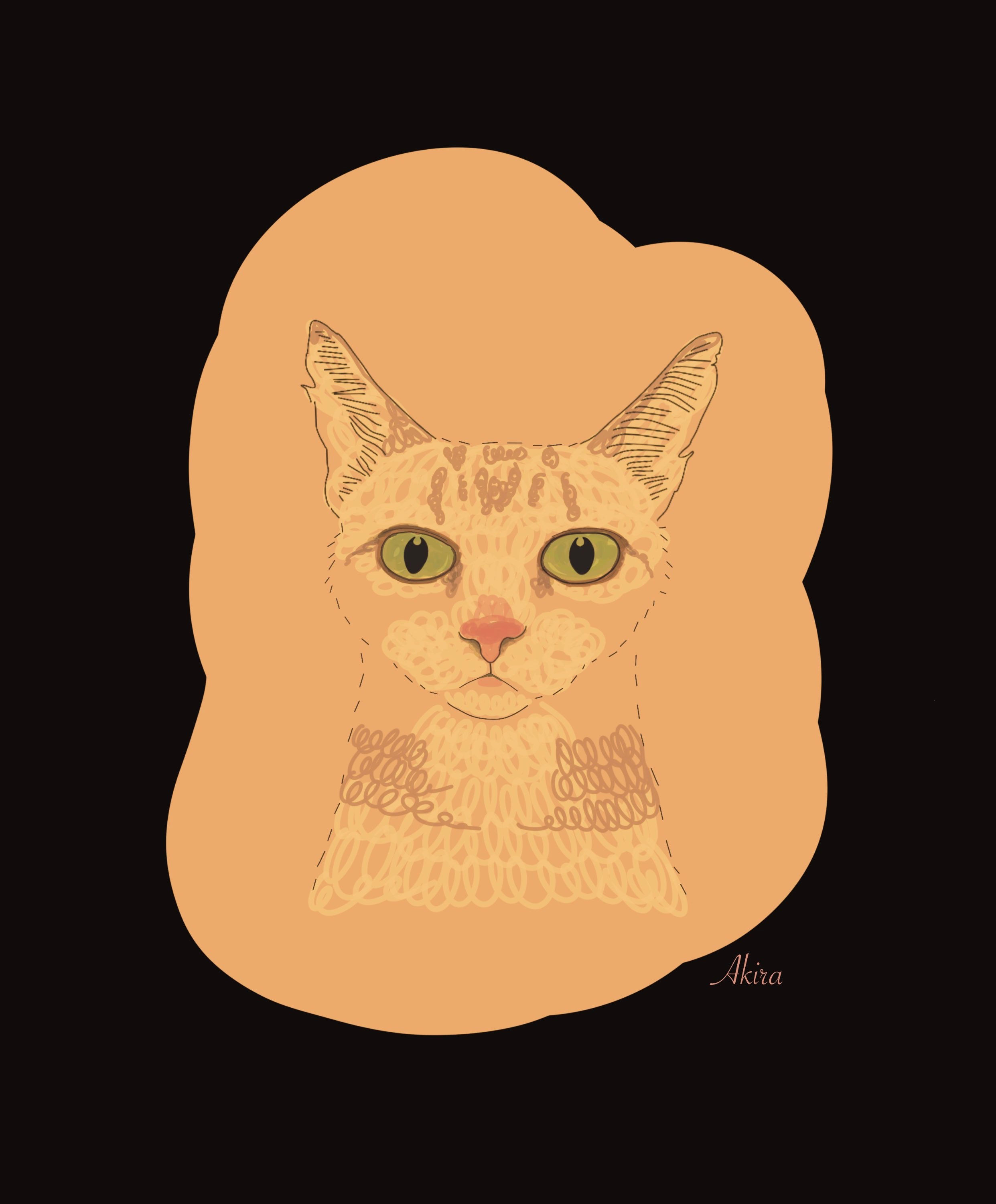 Illustration ぺットの似顔絵イラスト