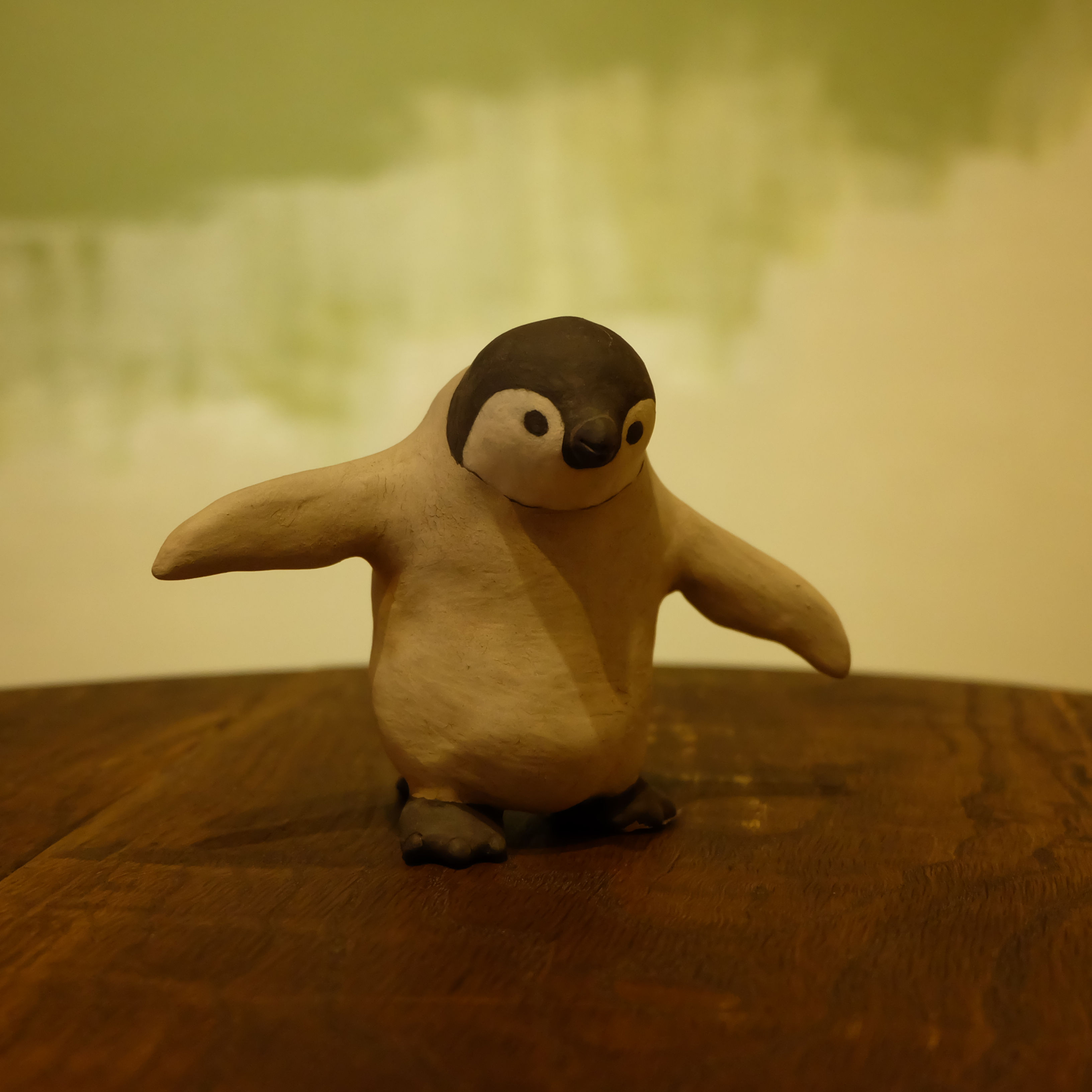 Emperor penguin chick エンペラーペンギンのヒナのオブジェ