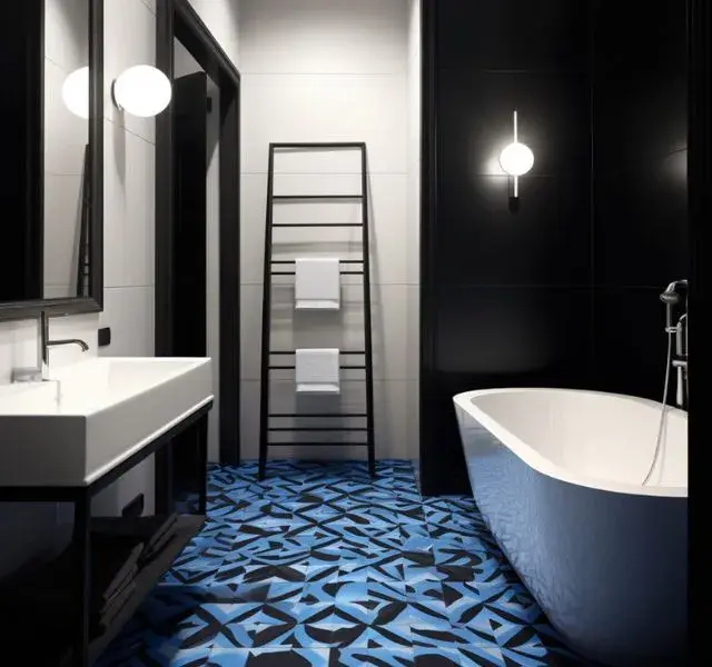 PVC-vloer over bad kamer tegels
