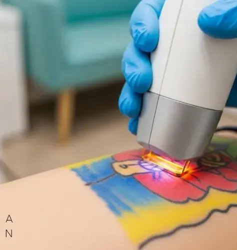 Kleur Tatoeage Verwijderen: Hoe Je Kleurinkt Veilig Verwijdert van Je Huid 