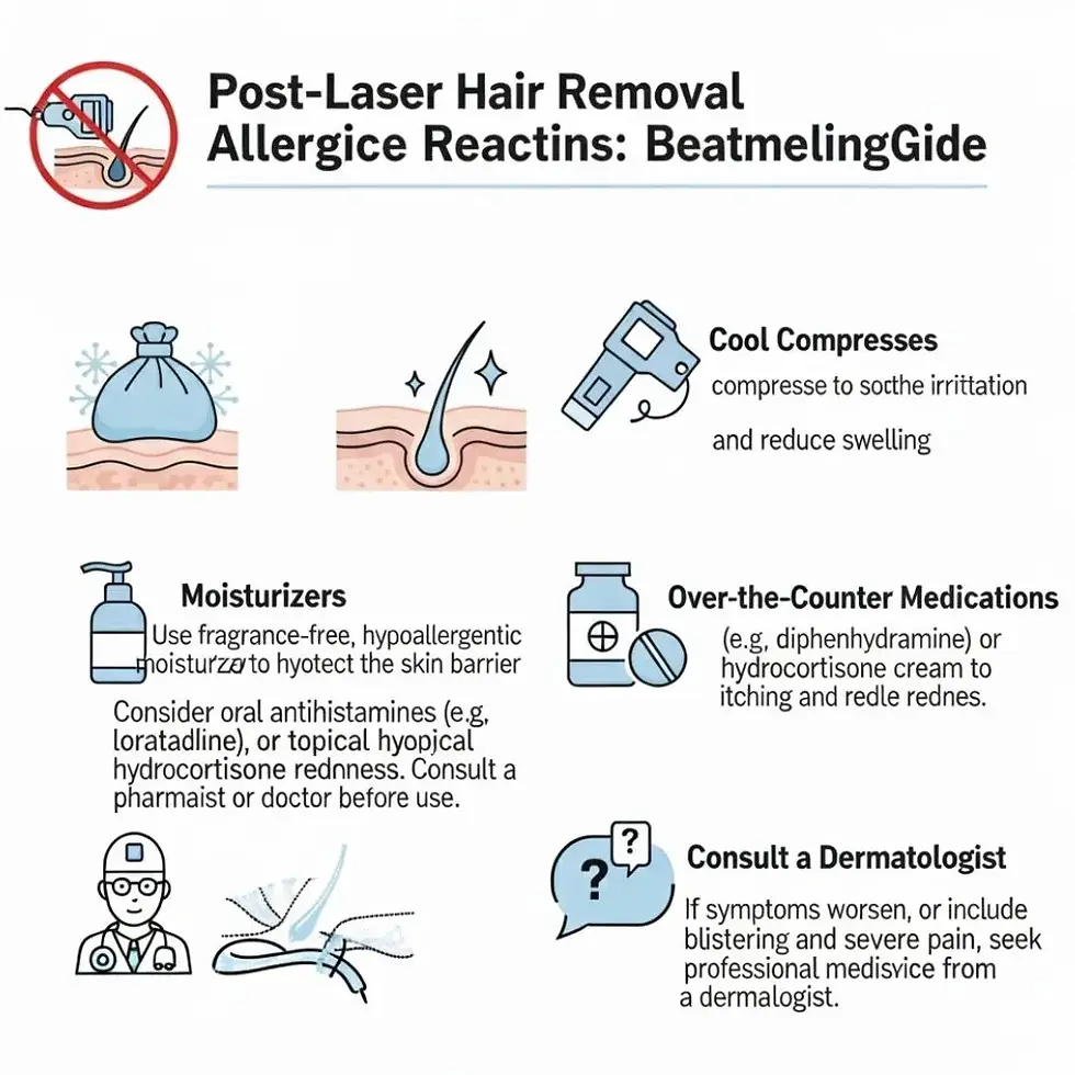 itching and inflammation after laser treatment