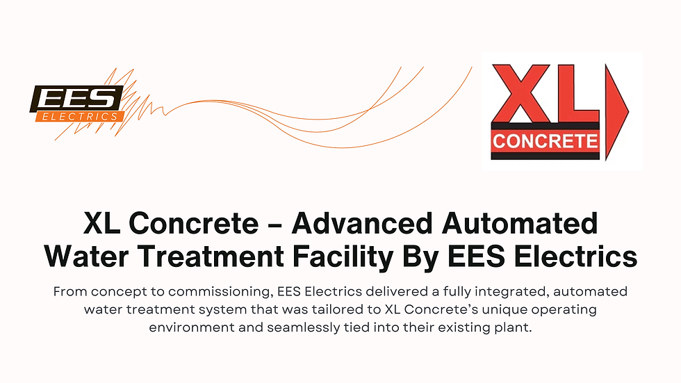 EES Electrics designed, manufactured, and installed the complete automated water treatment facility, handling everything from control engineering to physical installation.