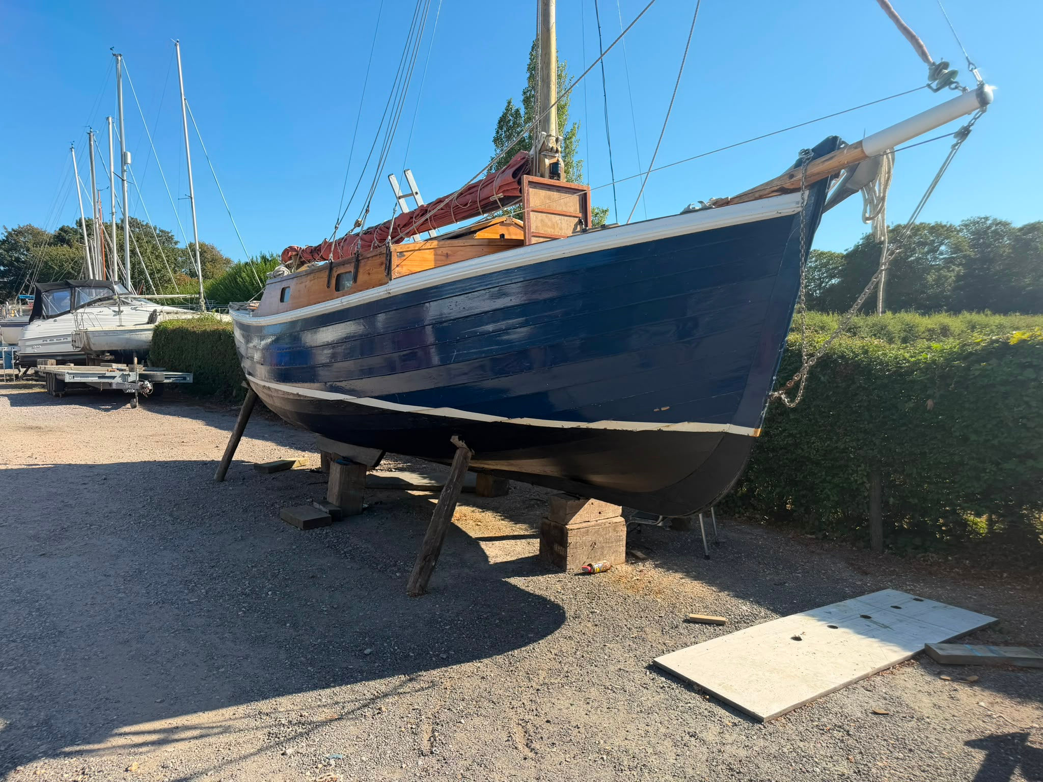 1982 Elton Boatbuilding Co. of Scotland 22ft Wooden Gunter - Rose Du Bois