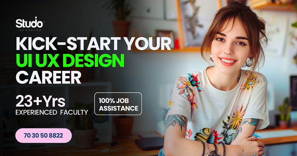 Studio Incubator, UIUX design career, UIUX and Graphic design course, Studio Incubator