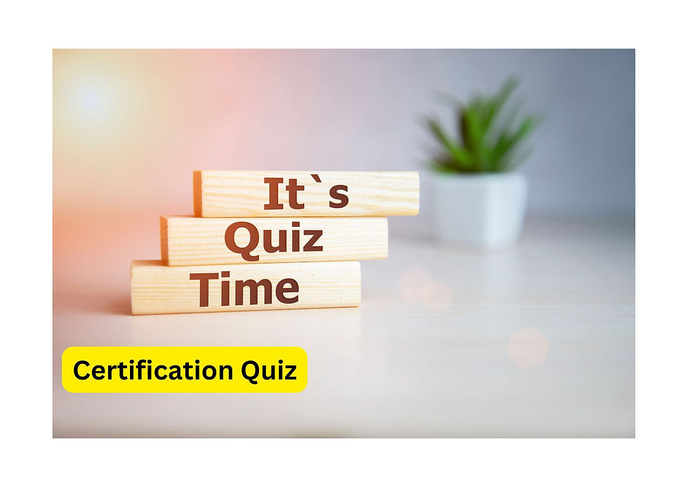 Certification Quizzes