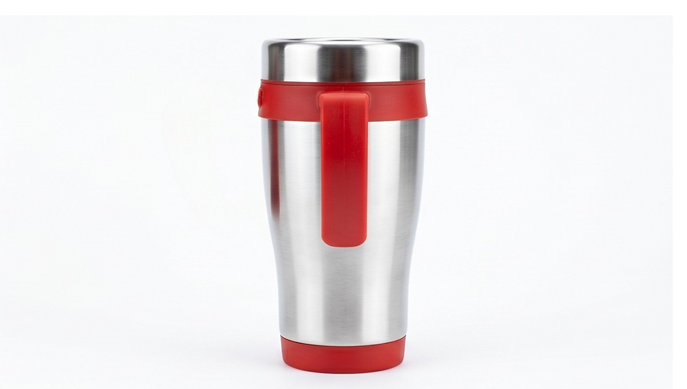 Thumbnail: Stainless Steel Insulated Mug with Handle, Double Wall Vacuum Coffee Tumbler