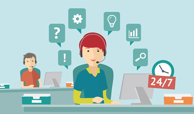 IT help desk illustration
