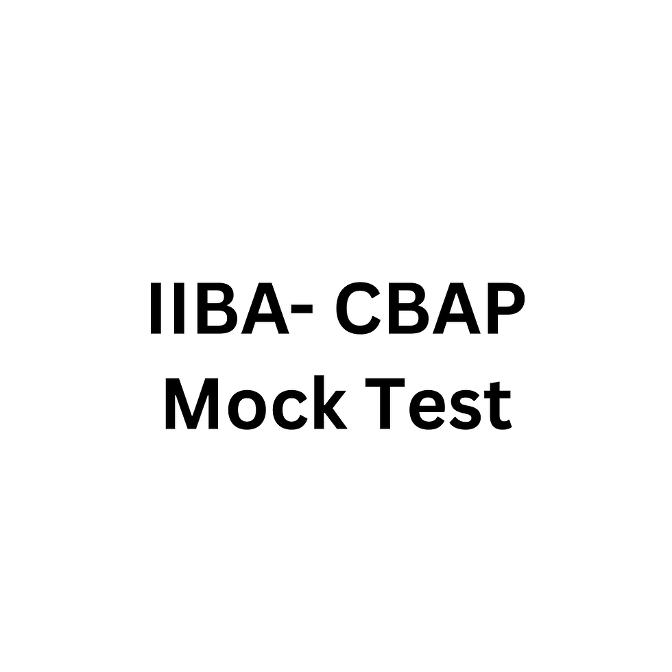 IIBA® CBAP