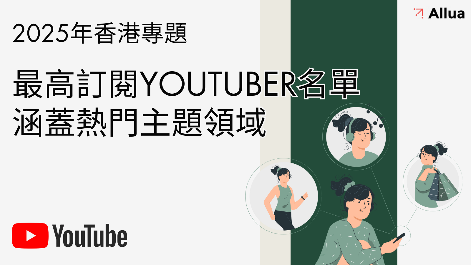 2025年香港最高訂閱Youtuber 涵蓋熱門主題領域