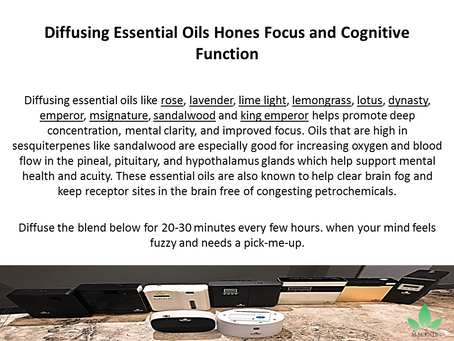 Diffusing Essential Oils Hones Focus and Cognitive Function