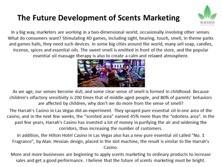 The Future Development of Scents Marketing