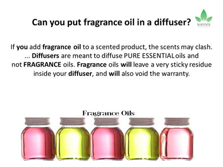 Can you put fragrance oil in a diffuser?