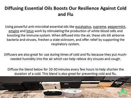 Diffusing Essential Oils Boosts Our Resilience Against Cold and Flu