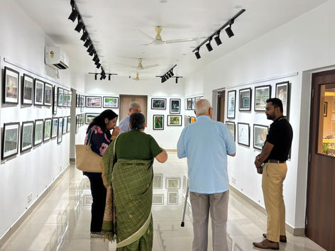 Discussion with visitors at Frames From the Wild Edition 2