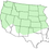 Thumbnail: Black Chokecherry map of Prunus virginiana northern us native shrub