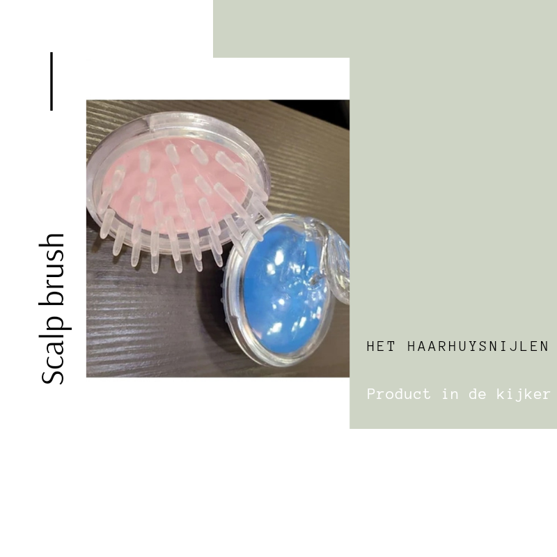 Wassen met de scalp hoofdhuid massage borstel