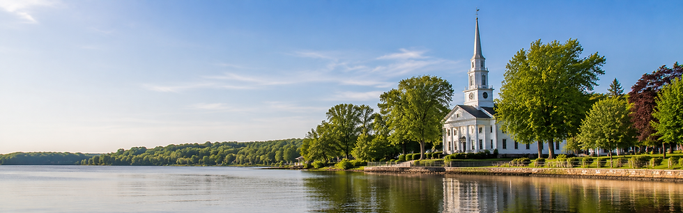 Local community scene in Holden, Massachusetts
