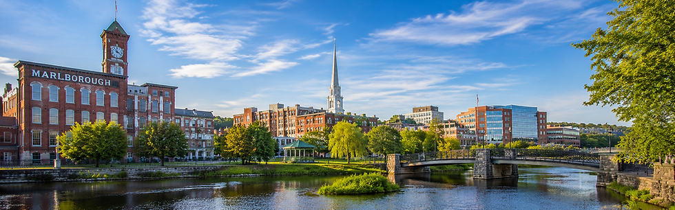 Local community scene in Marlborough, Massachusetts