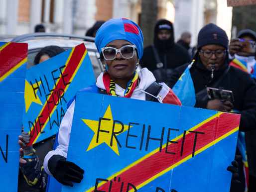 Demonstration Frieden für die Dem. Rep. Kongo