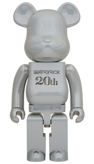 BE@RBRICK x  20th Anniversary DEEP CHROME Ver 1000% Bearbrick