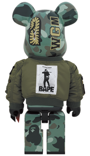 BE@RBRICK x BAPE (R) × ALPHA（阿爾法工業） 1000% Bearbrick | So