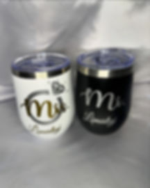 2 Tumblers con grabado vinil 