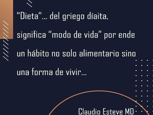 La dieta (del latin diaeta, y del grirgo δίαιτα díaita «régimen o modo de vida»
