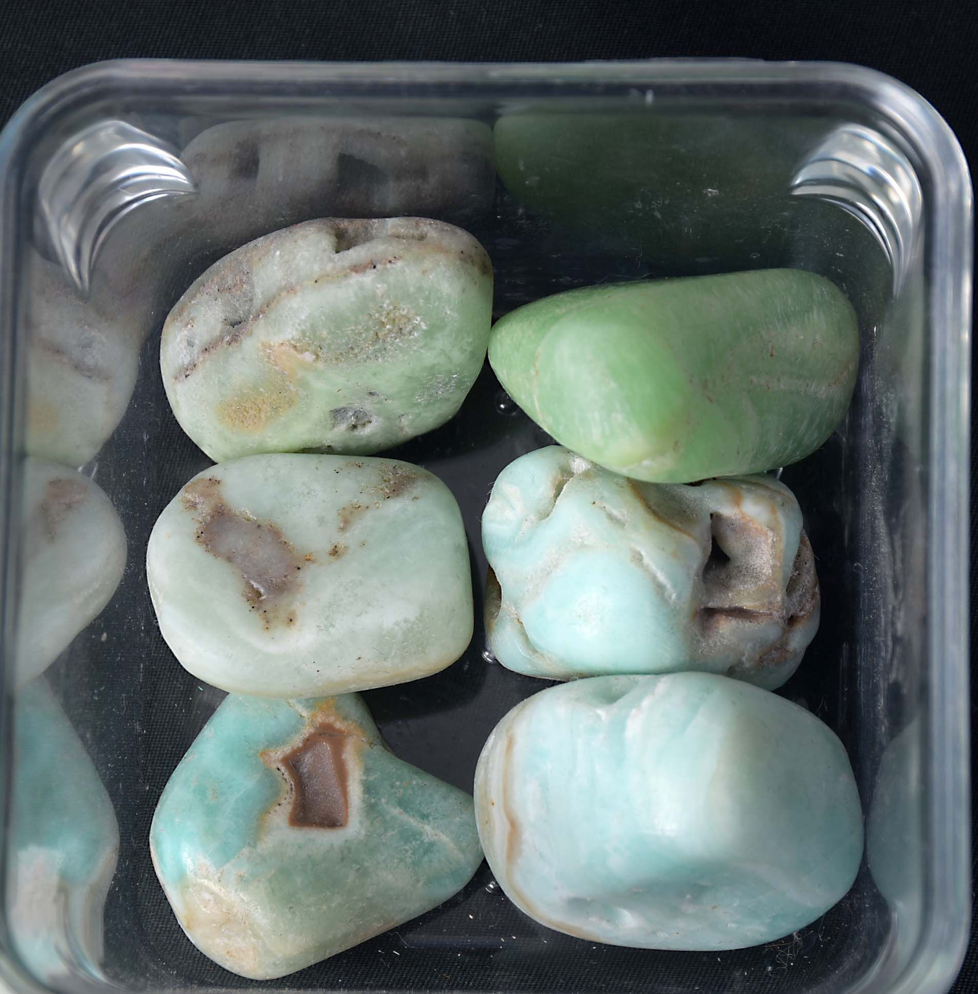 Caribbean calcite tumble samples