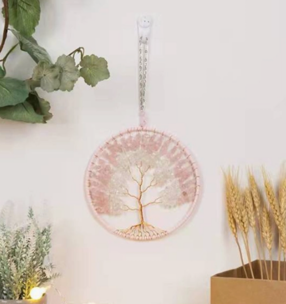 Thumbnail: 11cm Beaded Tree of Life Dream Catcher