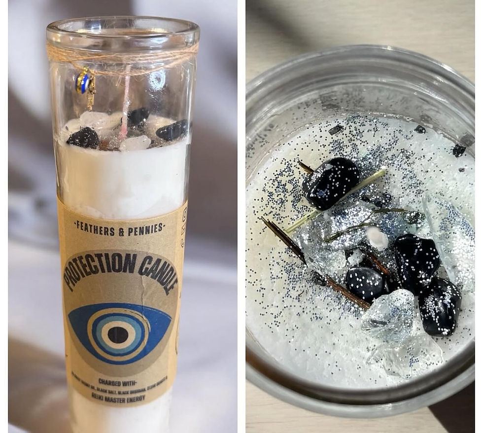 Thumbnail: Feathers & Pennies Intention Candle