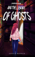 Book cover showing a girl standing in front of a secret door in a library.
