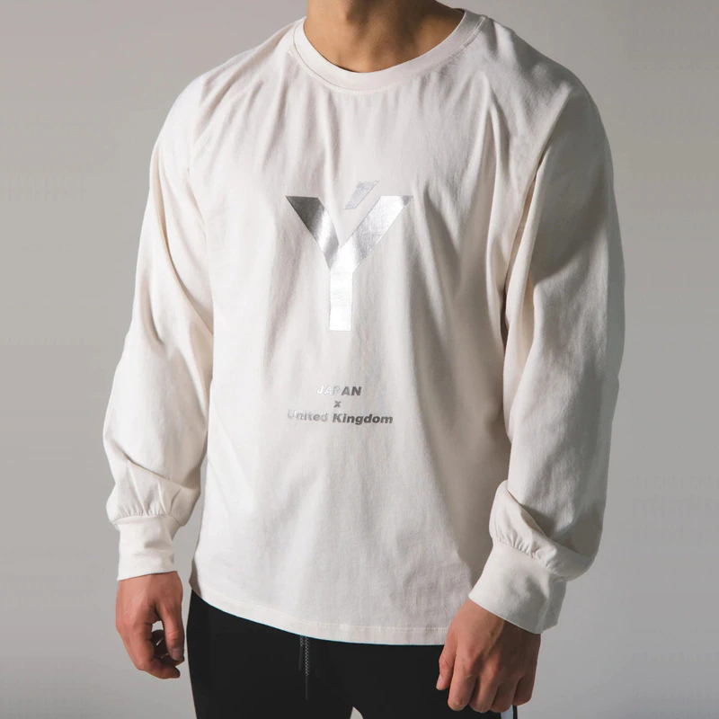 Thumbnail: UK T-Shirt Cotton Gym Fitness Men T-shirts Running Brand Sports Long sleeve 