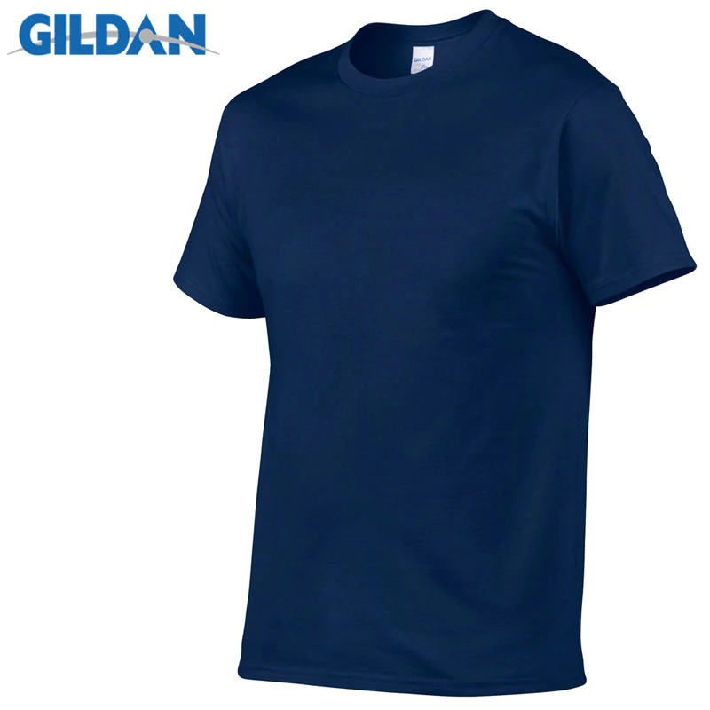 Thumbnail: Gildan Brand Men Summer 100% Cotton Men Casual Short Sleeve O-Neck T-Shirt 
