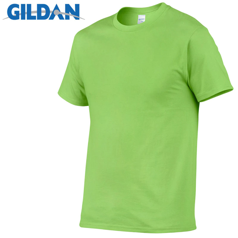 Thumbnail: Gildan Brand Men Summer 100% Cotton Men Casual Short Sleeve O-Neck T-Shirt 