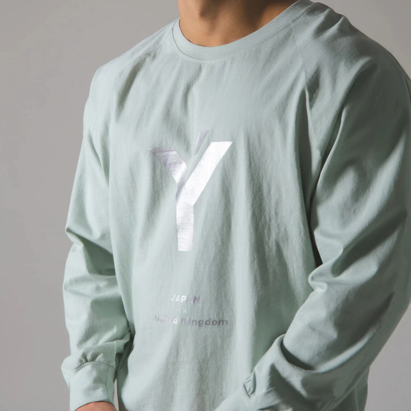 Thumbnail: UK T-Shirt Cotton Gym Fitness Men T-shirts Running Brand Sports Long sleeve 